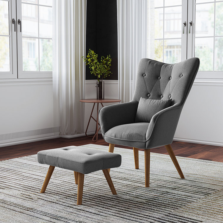 Wingback chair footstool new arrivals